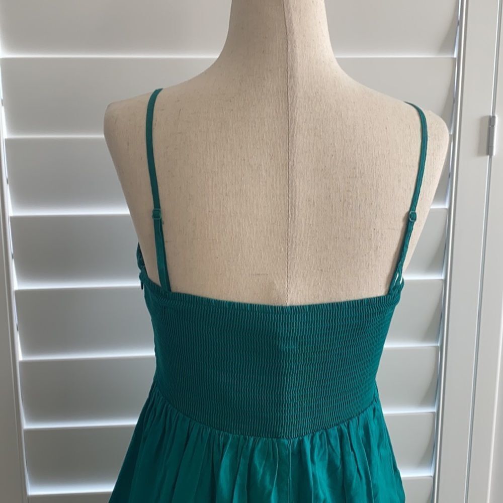 Anthropologie | sz 4 vintage Maeve deep teal layered fit and flare dress - Picture 11 of 13